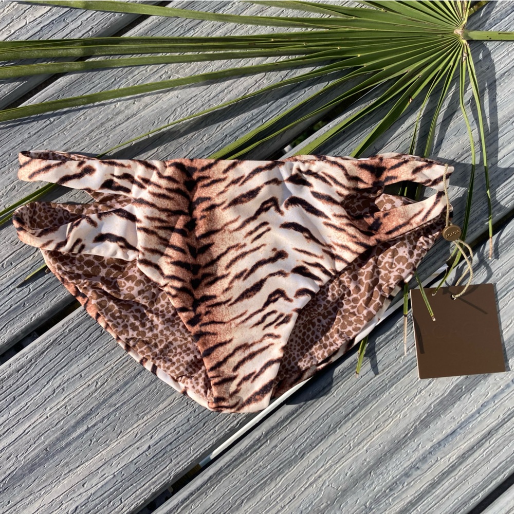 NWT ACACIA - Tiger Kawa Bikini Bottom - S